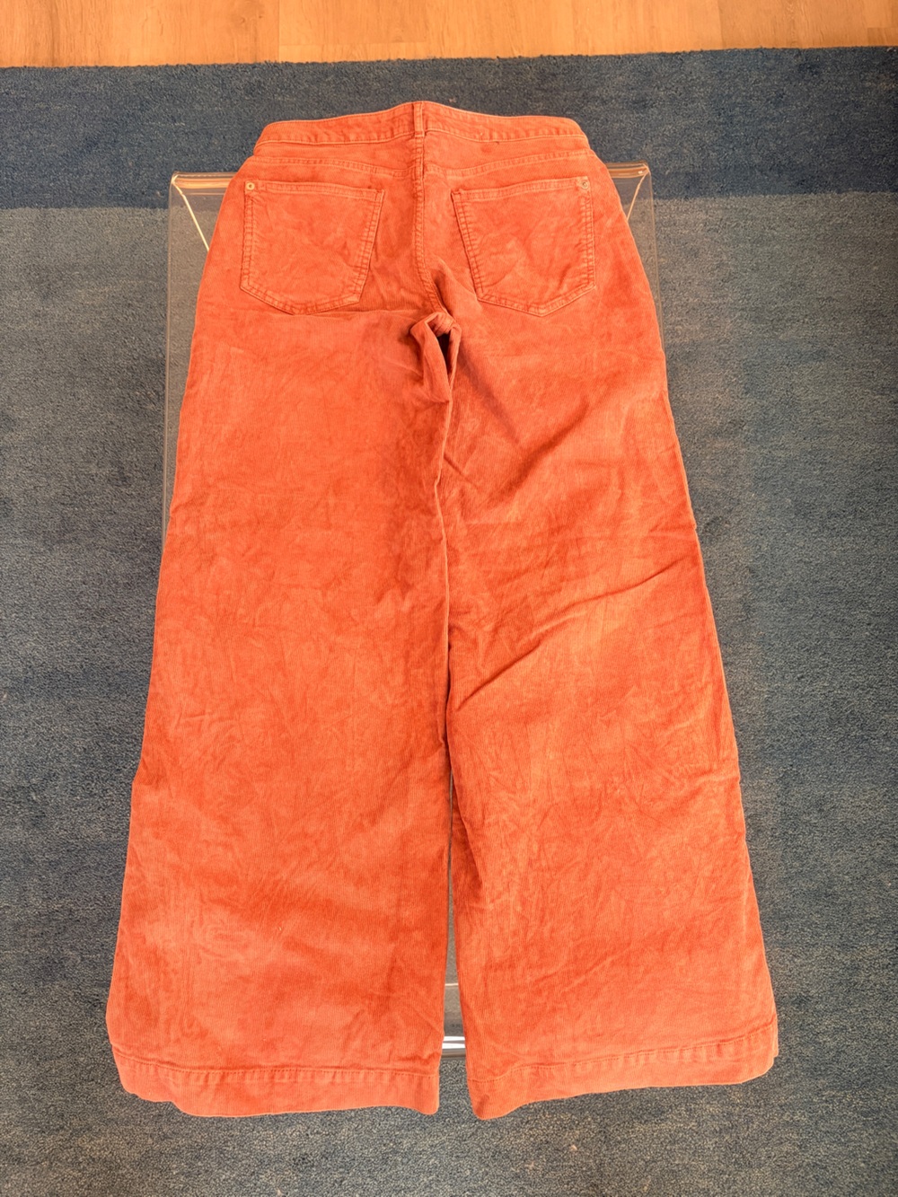 Pilcro Women's Corduroy Wide-Leg Jeans in Rust - Picture 9 of 14